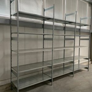 foto shelf racks metal zinc no-screws 10ths pcs 3x7.000m2 kit