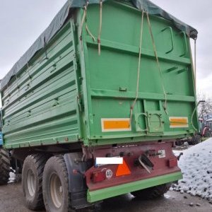 foto 21t agro tipper trailer tandem load 15.2t BRANTNER XXL large volume tractor