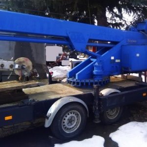 foto 27m/250kg crane trailer 3.5t Böcker
