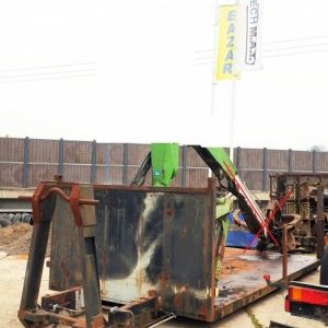 foto container 5.4+1.1m place for crane, pipes, hook 2sides, alu sites