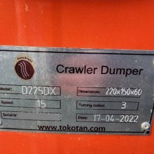 foto newish Dumper load 3t tracked rubber 2.2x1.5m load