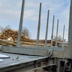 foto 35t forestry 12m semitrailer 7rods 3axles wood Zaslaw