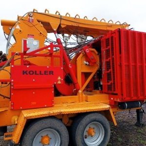 foto 700m/3t forestry cable line KOLLER K307 wood logs timber
