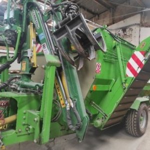foto agro 6m3 bio crusher mixer trailer+crane composter
