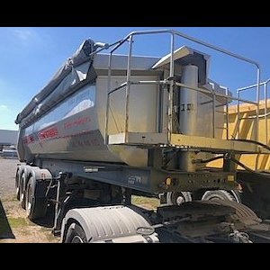 foto 38/35t tipper semitrailer sail Moeslein