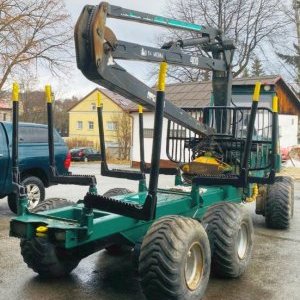 foto 5.45t load 4.5t/5m3 forwarder chains+belts 8x8 wood 9.95t forestry timber ENTRACON Delaware