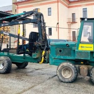 foto 5.45t load 4.5t/5m3 forwarder chains+belts 8x8 wood 9.95t forestry timber ENTRACON Delaware