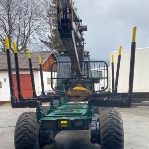 foto 5.45t load 4.5t/5m3 forwarder chains+belts 8x8 wood 9.95t forestry timber ENTRACON Delaware