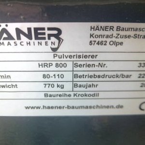 foto NEW demolition pliers Häner HRP 800