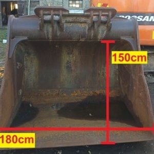 foto 180cm/2t bucket for excavator 30-60t