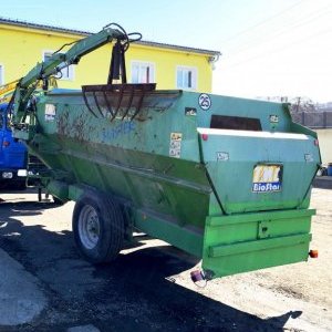 foto agro 10.5m3 bio crusher mixer trailer+crane composter